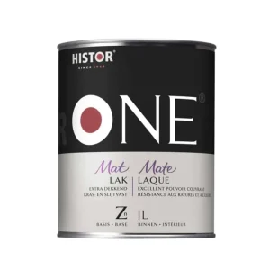 Histor One Lak Mat Acryl 0.5 Liter Direct Beschikbaar