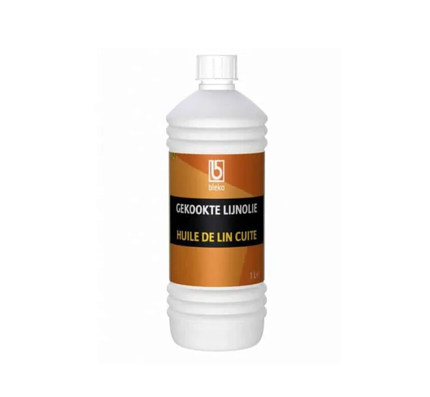 Express Levering Bleko Gekookte Lijnolie 1 Liter