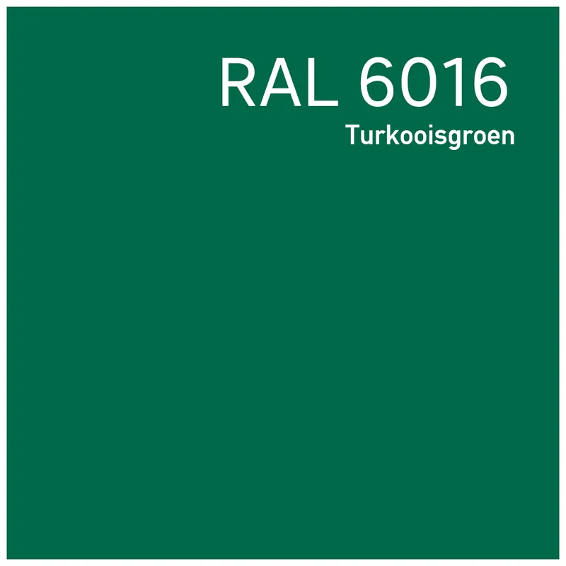RAL 6016 Turkooisgroen Beperkte Voorraad