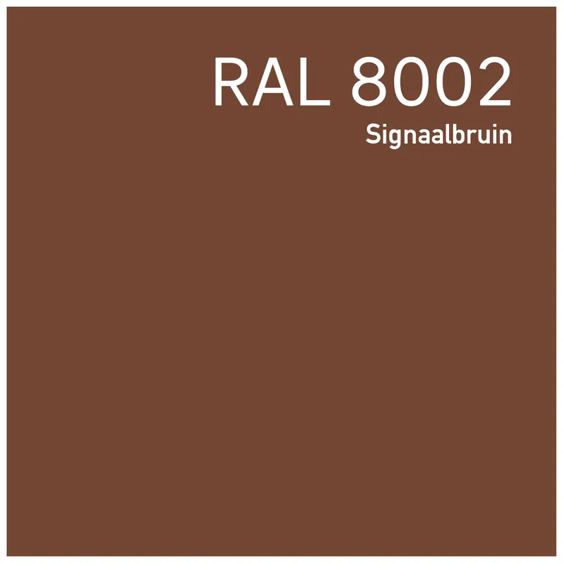 Gratis Retour RAL 8002 Signaalbruin