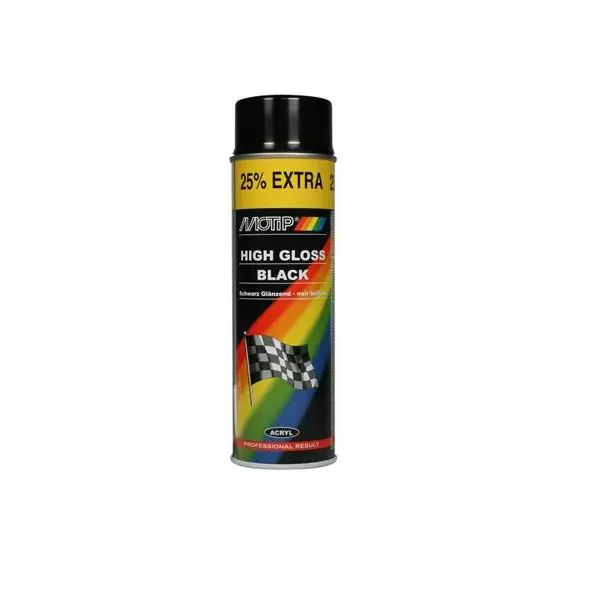 Motip Hoogglans Zwart 04005 Spuitbus 500 ml Dagaanbieding