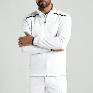 Shop Nu Workman P2Stretch Vest White/Navy Medium
