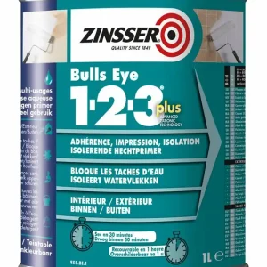 Zinsser Bulls Eye 1-2-3 Plus 1 liter Koopje