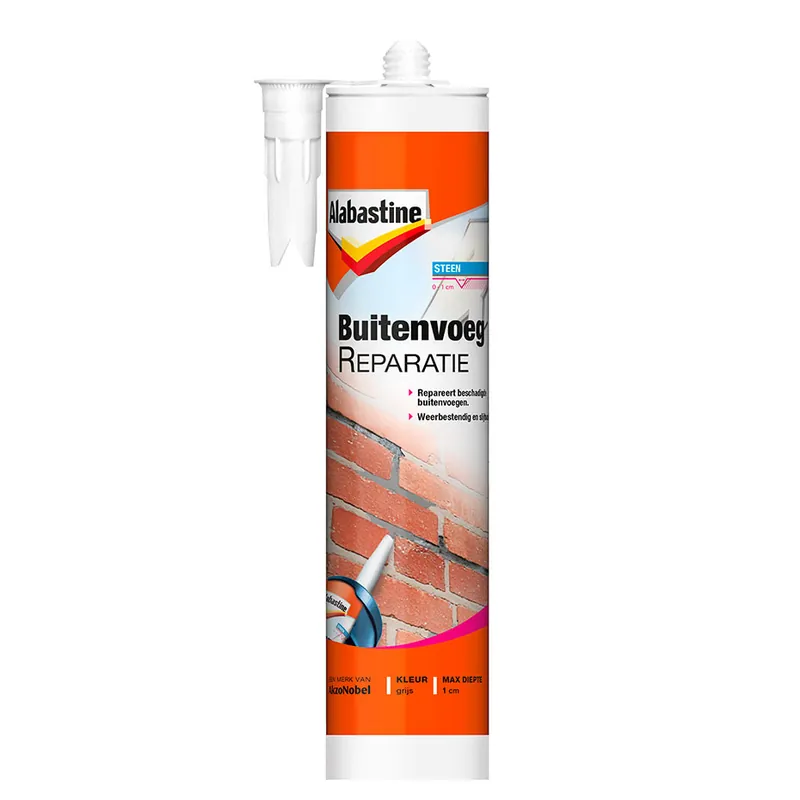 Actieprijs Alabastine Buitenvoeg Reparatie Grijs 310 ml