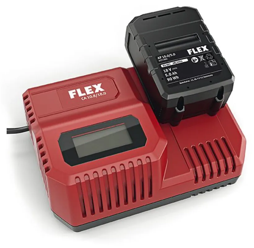 Snelle Levering FLEX 18V 5 Ah Starterset (2x accu + lader)
