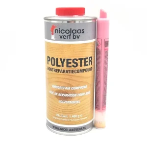 Nicolaas Polyester Houtreparatiecompound 1,5 kg patroon Bestseller