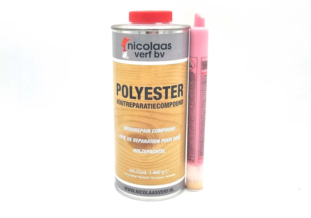 Nicolaas Polyester Houtreparatiecompound 1,5 kg patroon Bestseller