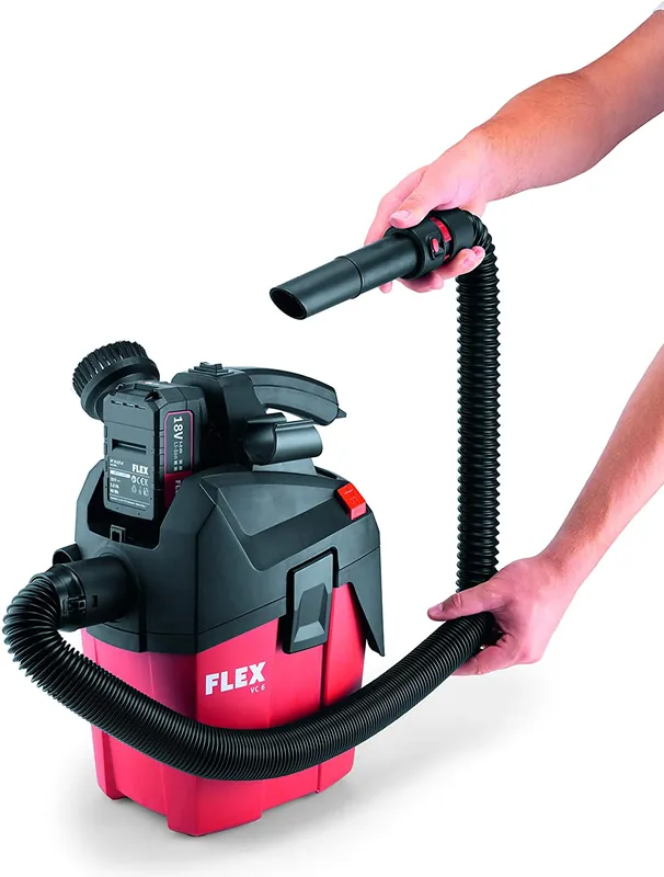 Tijdelijk Beschikbaar Flex Stofzuiger SET VC6 L MC 18.0 Compleet met accu