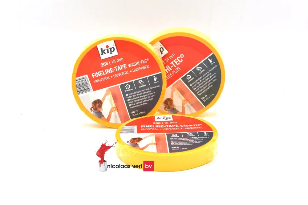 Nieuw Kip Washi Tec Fine Line Tape 208 18 mm x 50 meter