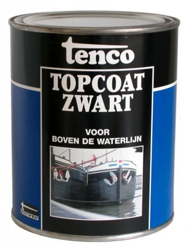 Direct Beschikbaar Tenco Topcoat zwart 1 liter