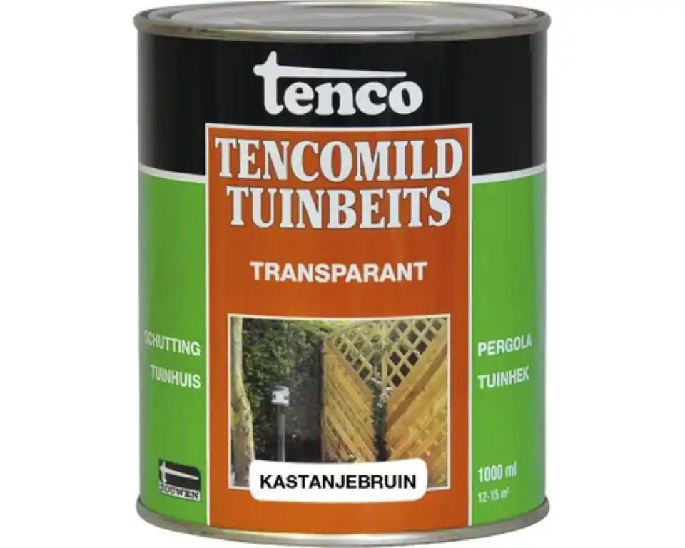 Gereduceerde Prijs Tencomild tuinbeits Transparant 2,5 Ltr Donker Bruin